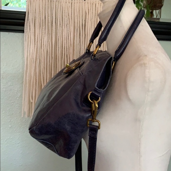 Elliott Lucca navy blue multiwear leather bag - Picture 5 of 8